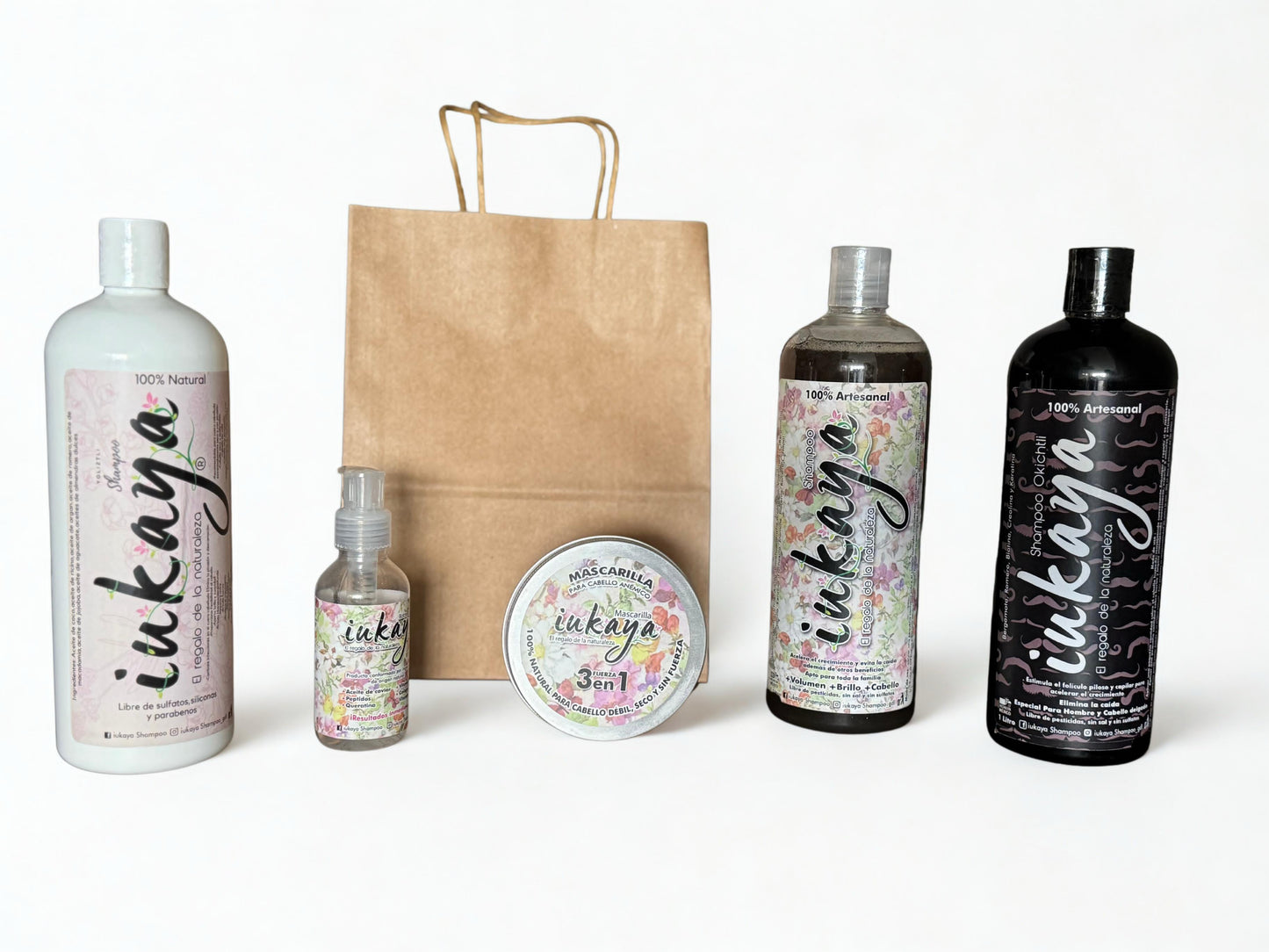 Kit: Shampoo CLASICO + OKICHTLI +YOLIZTLI + MASCARILA + BOTOX