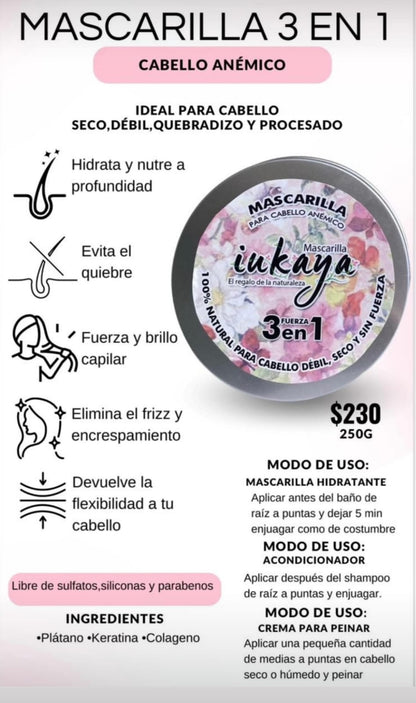 Kit:  Shampoo CLASICO + Mascarilla 3 en 1
